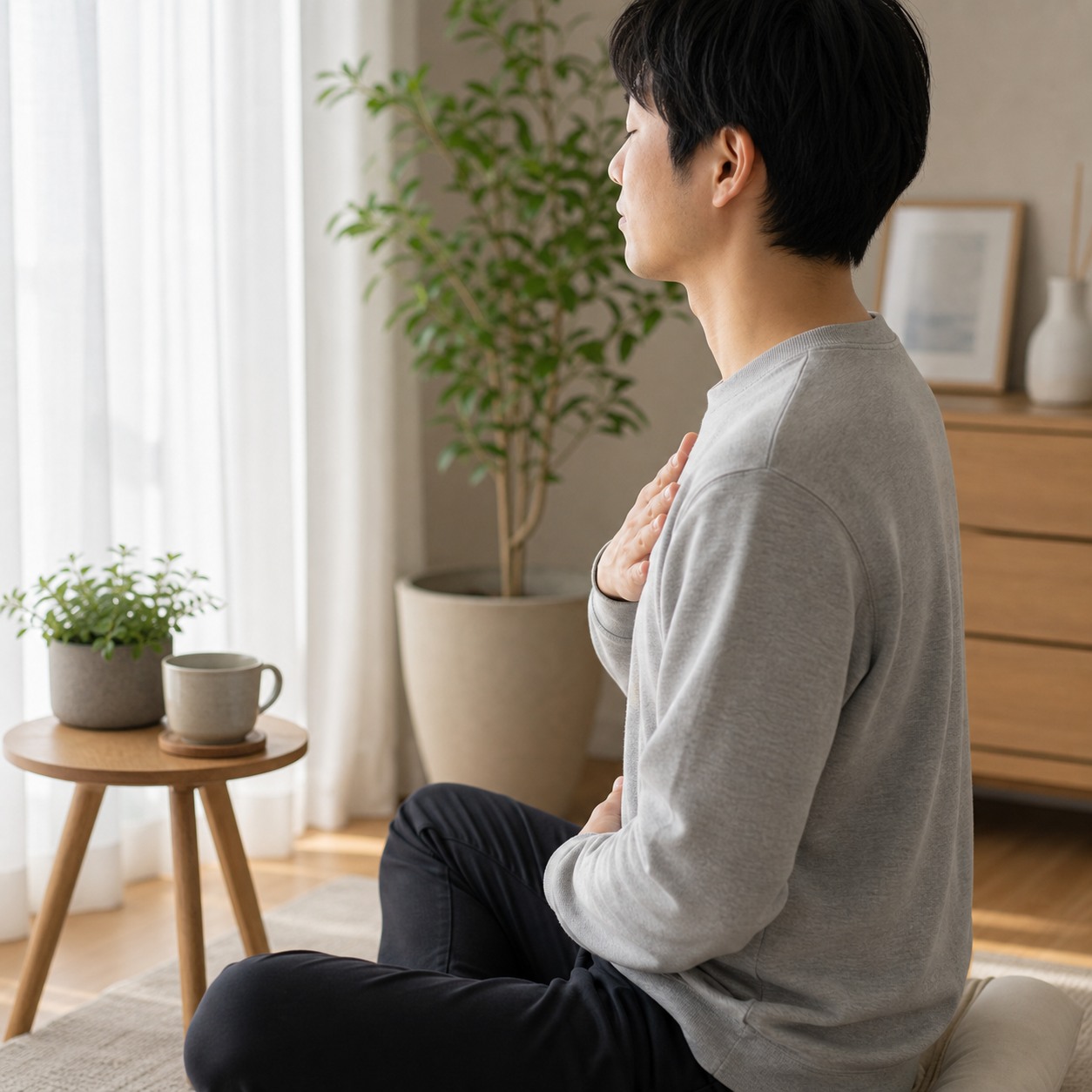 肩や首の緊張に気づく人