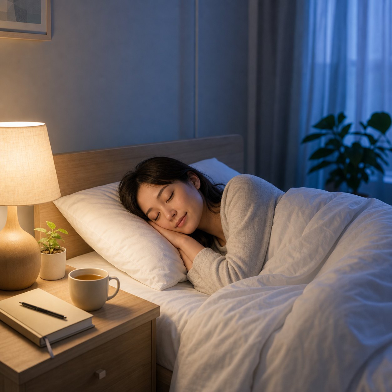 睡眠と気分の双方向の関係を考えるイメージ