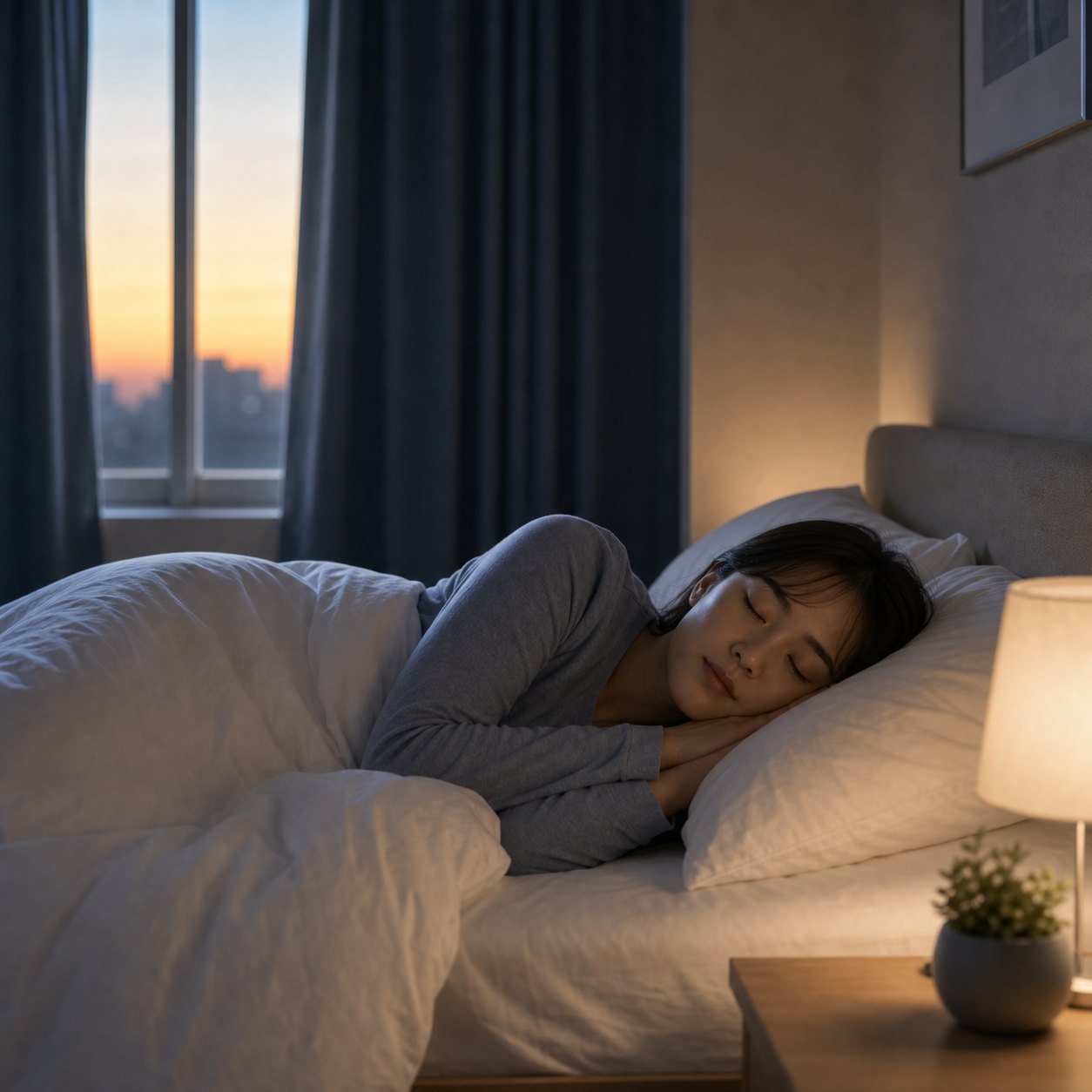 夜の睡眠と朝の覚醒に関わるホルモンと体温リズム