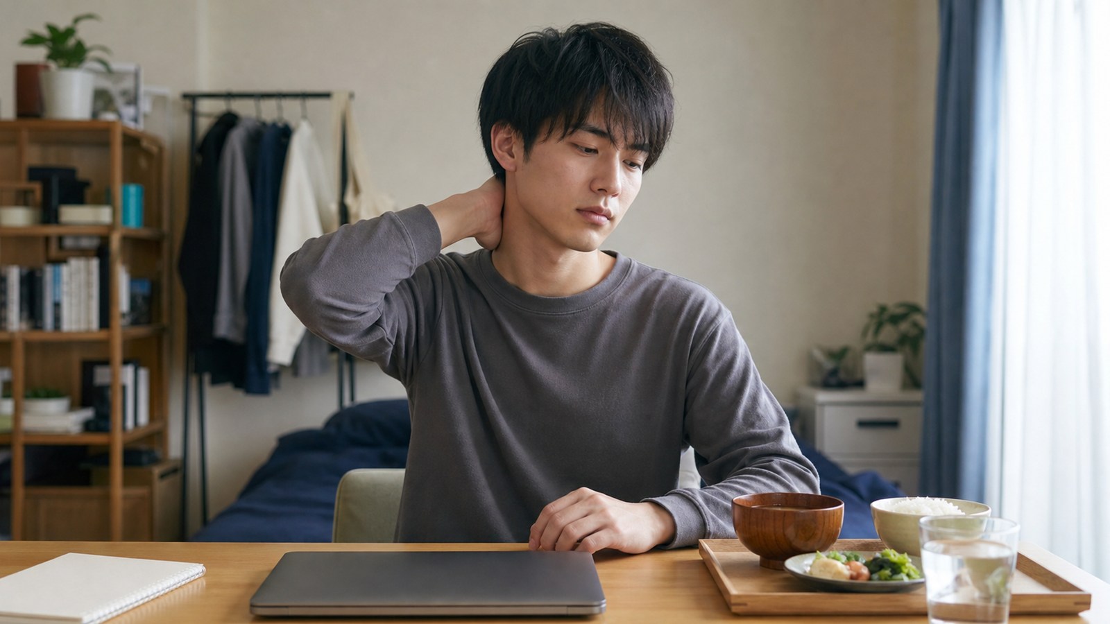 学校環境の変化後に首肩の緊張と疲れを感じる日本人学生