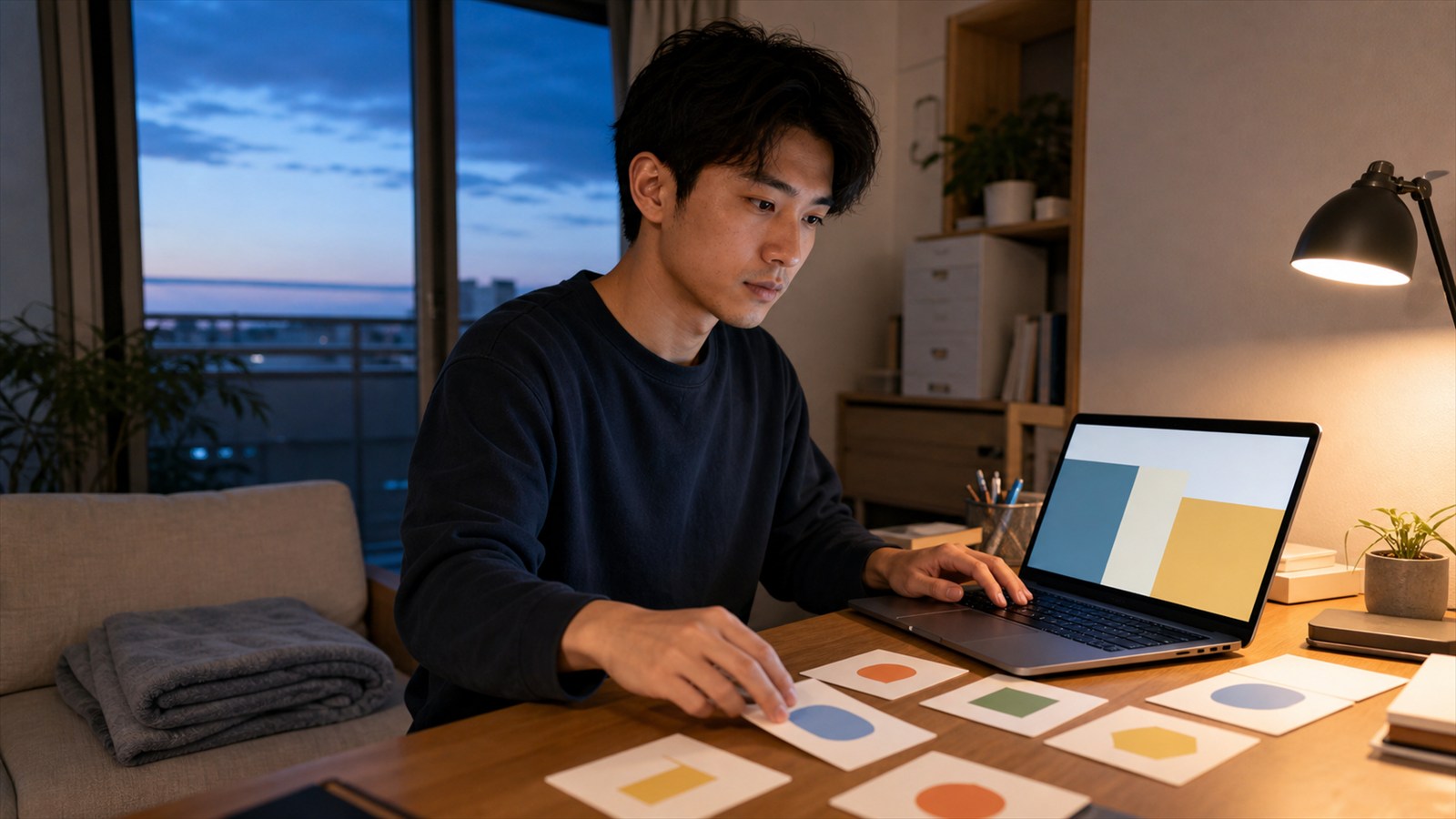 睡眠が少ないまま活動予定を増やしていることに気づく日本人会社員