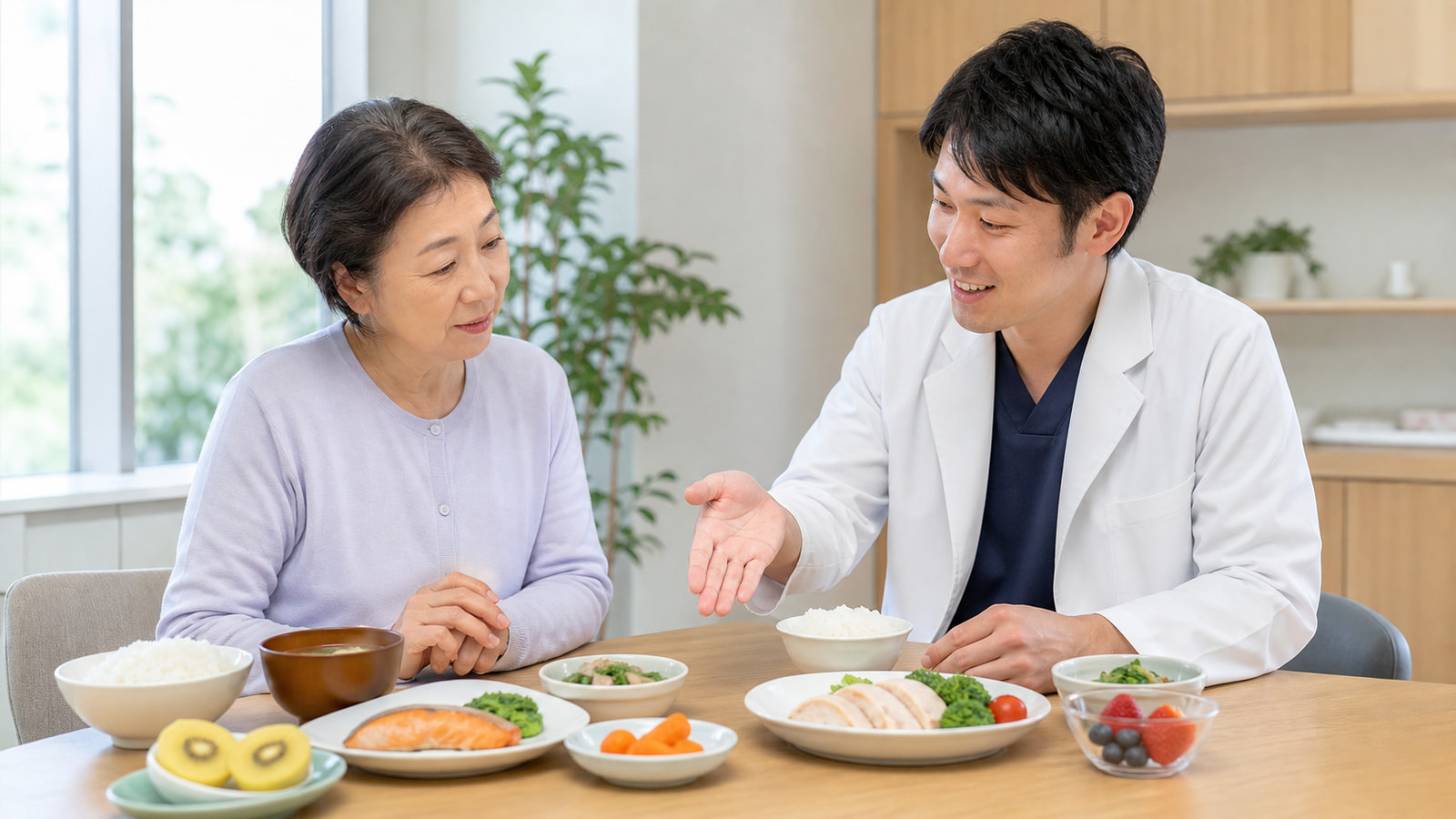 IBSの食事調整と量を医療者へ相談する日本人女性